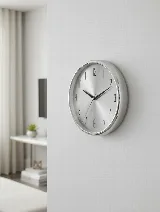 Duvar saati 35 cm (gümüş) — görsel 1