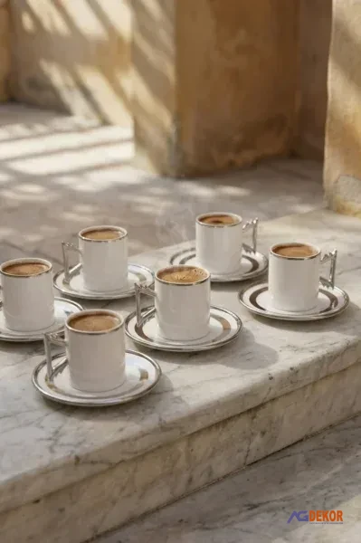 Paulo 6 Kişilik Kahve Fincan Takımı - 90 ml