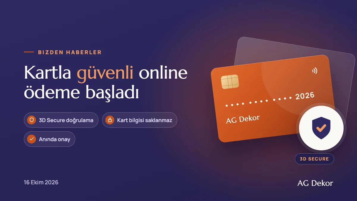 Kartla güvenli online ödeme başladı